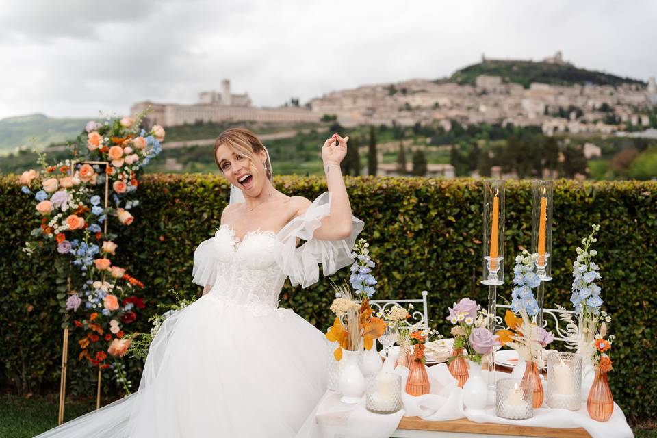Assisi micro wedding - Bride