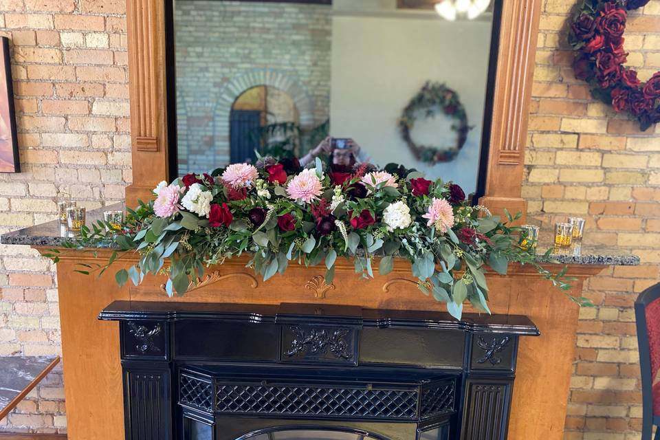 Fireplace floral