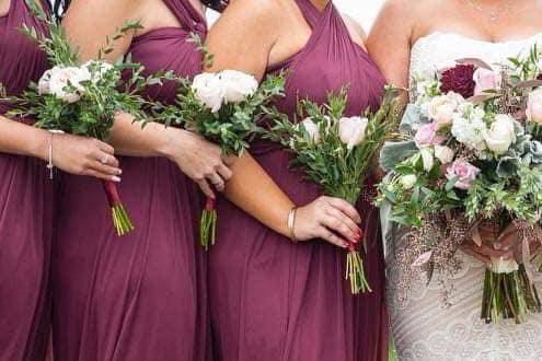 Wedding party bouquets