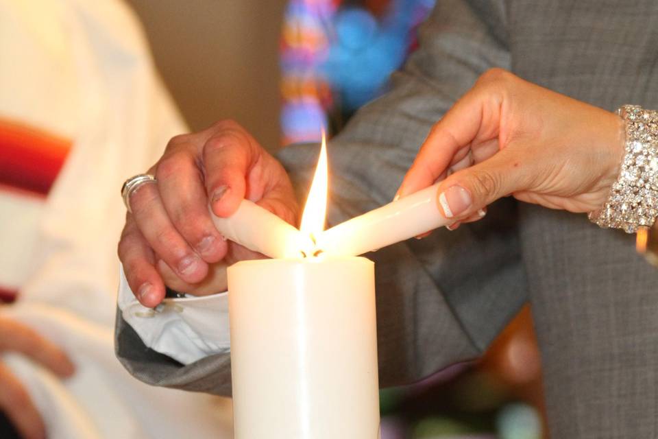 Lighting the candle