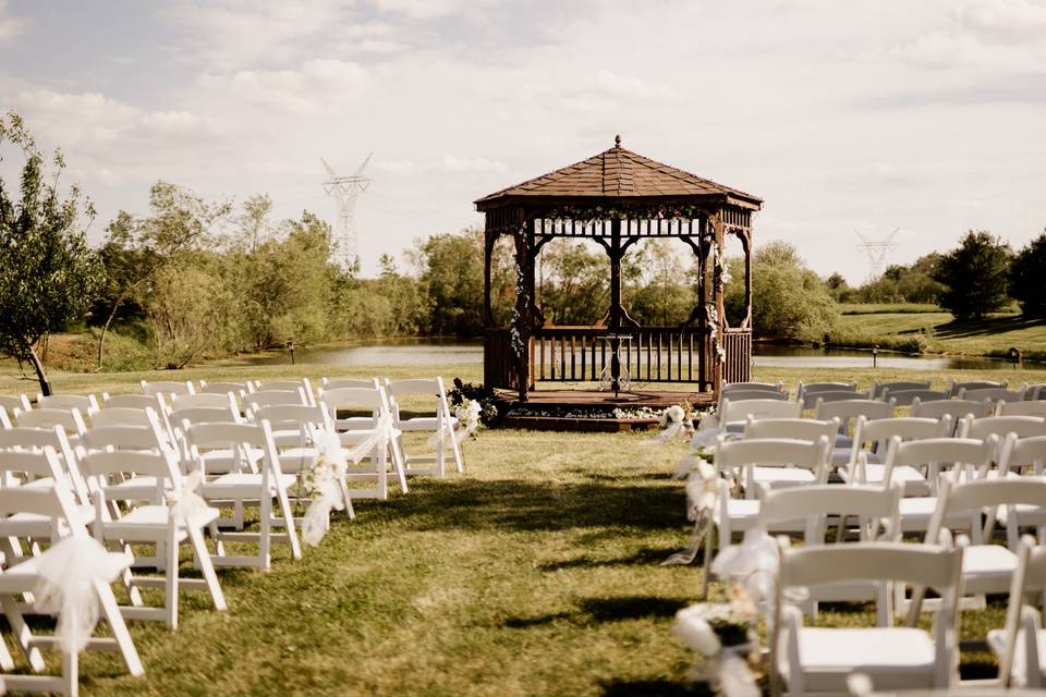 The ceremony setup