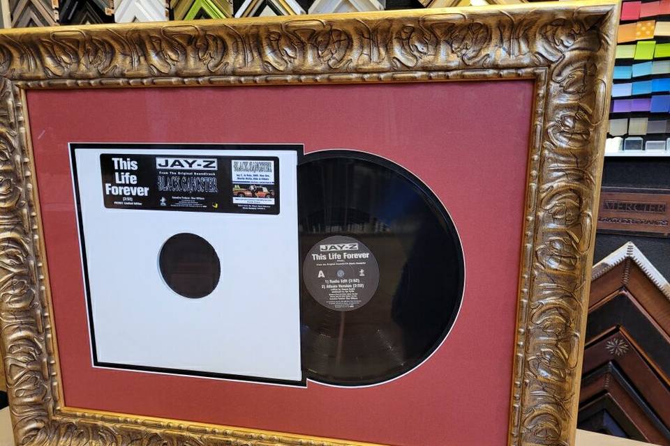 Frame their favorite record
