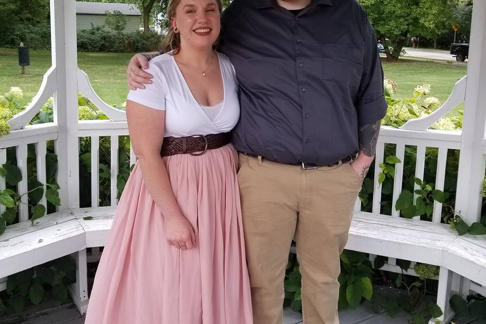 Gazebo-style wedding