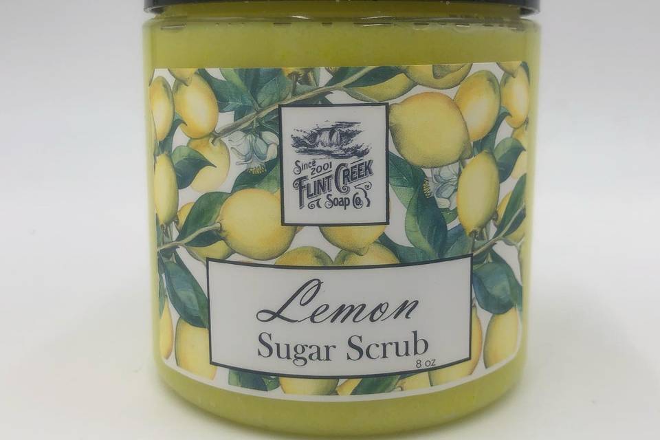 Lemon sugar scrub