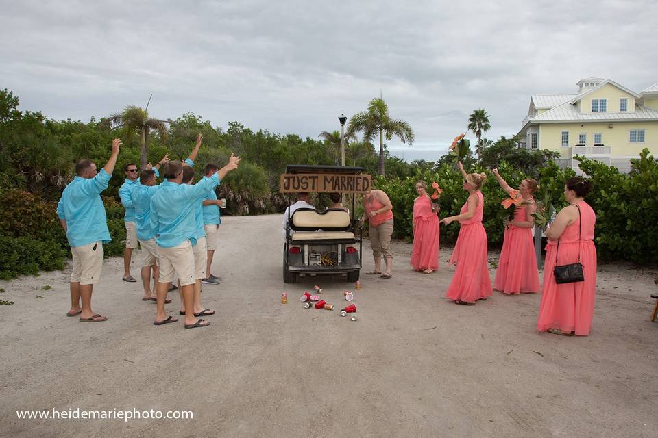 Golf cart send off