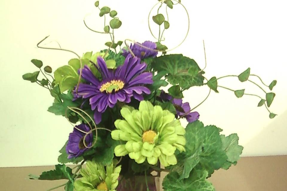 Unique centerpiece for bride's reception tables...