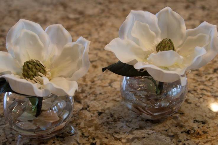 Acrylic water arrangements for table tops ( part of tablescape)