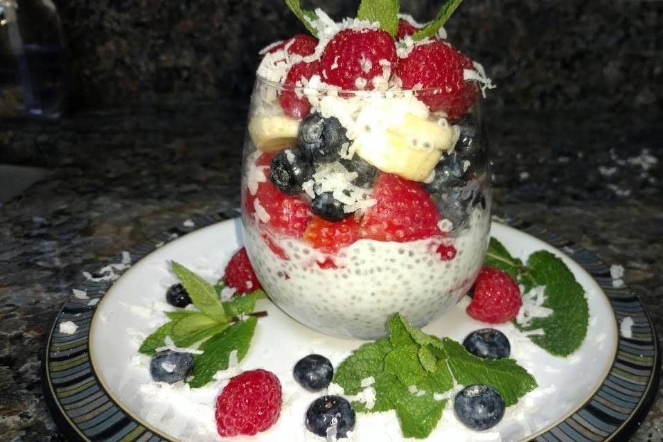 Coconut chia pudding