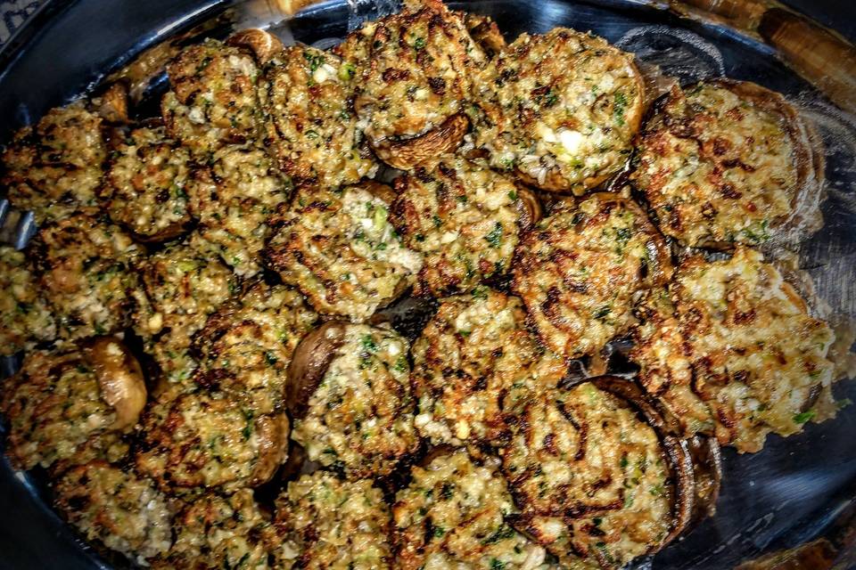 Italian sausage stuffed mushrooms