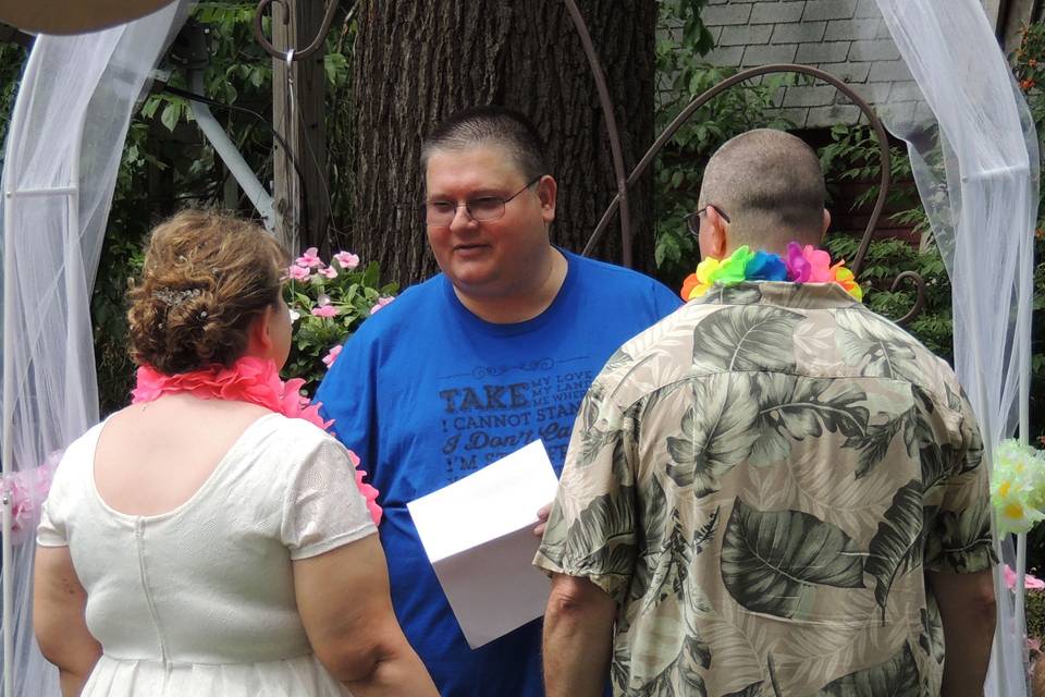 Hawaiian wedding