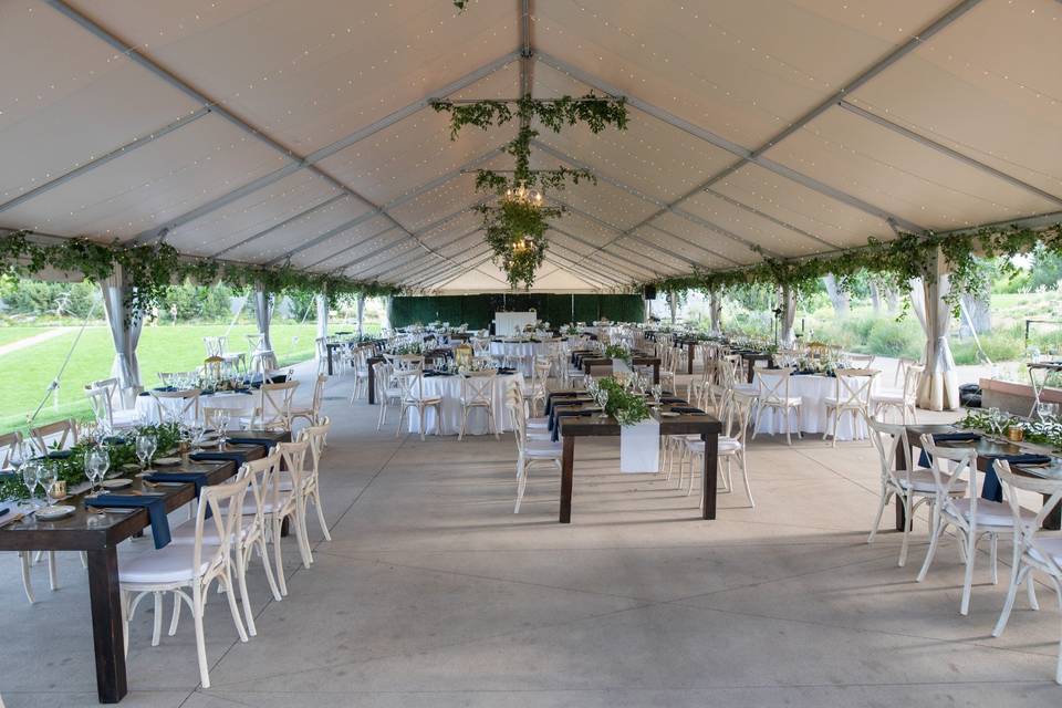 Greenery Tent Decor