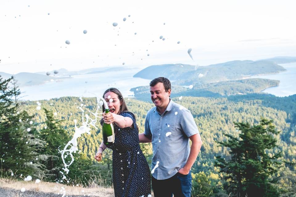 Orcas island engagement