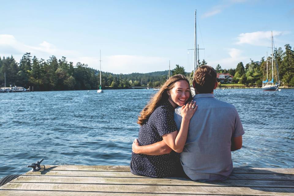 Orcas island engagement