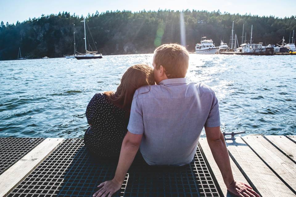 Orcas island engagement