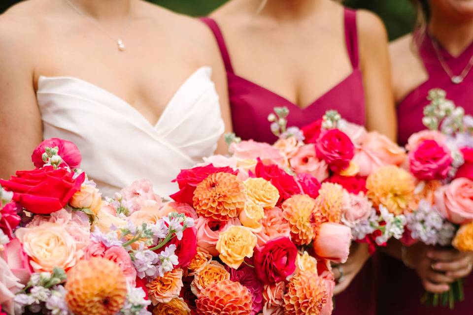 Bridesmaids florals