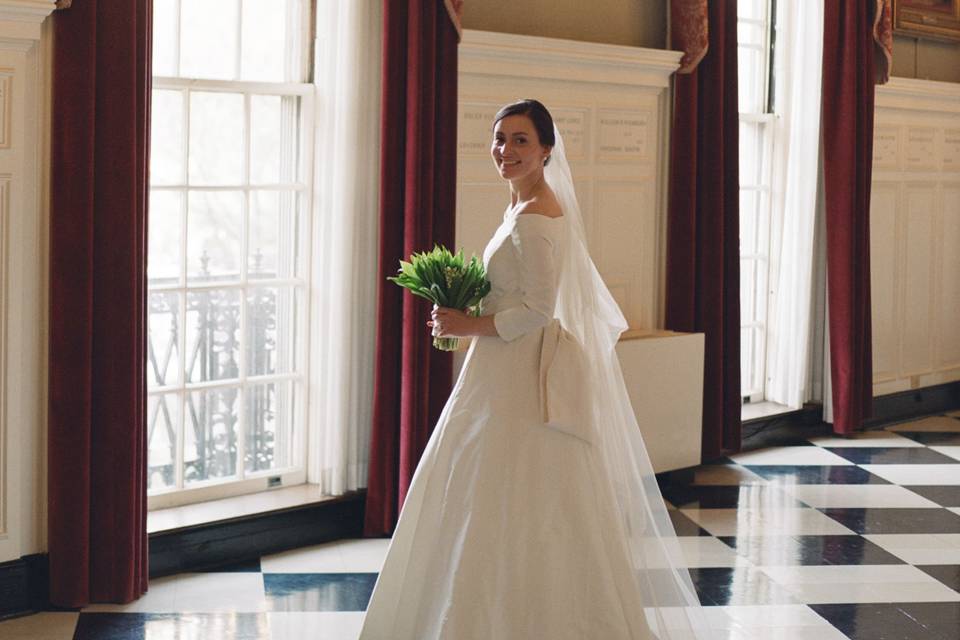Bride in Massachusetts Room