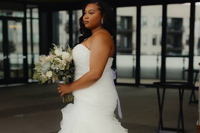 Bride on her wedding day