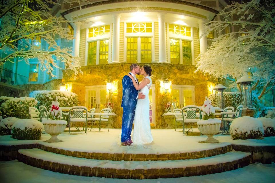 Snowing