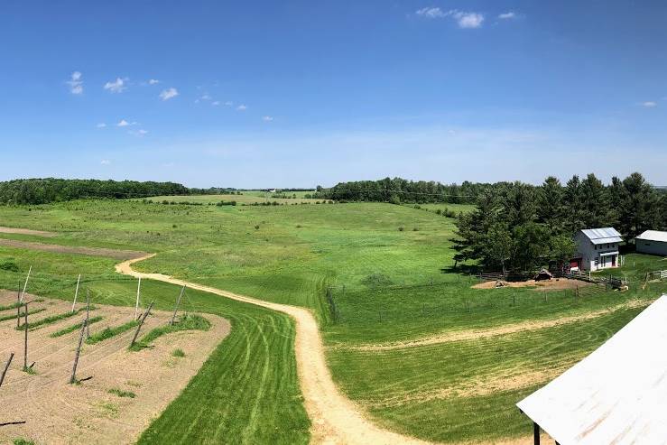 Aerial farm views