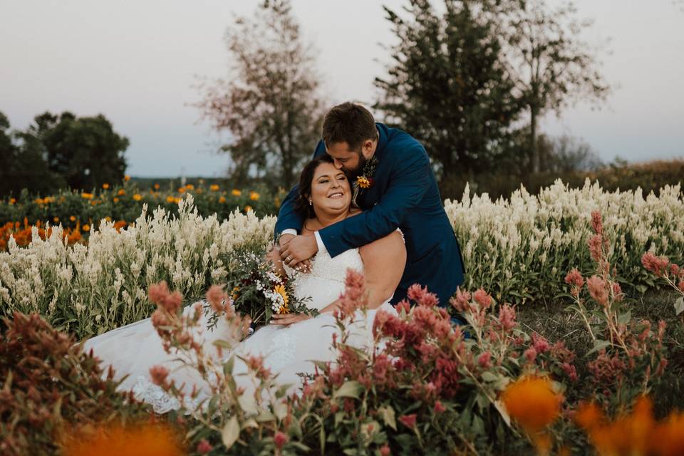 Cut flower field