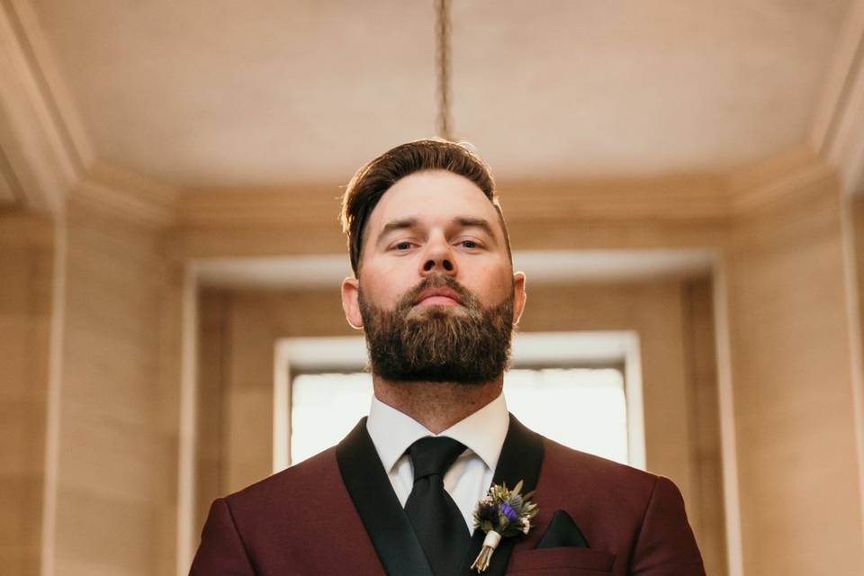 Groom portrait