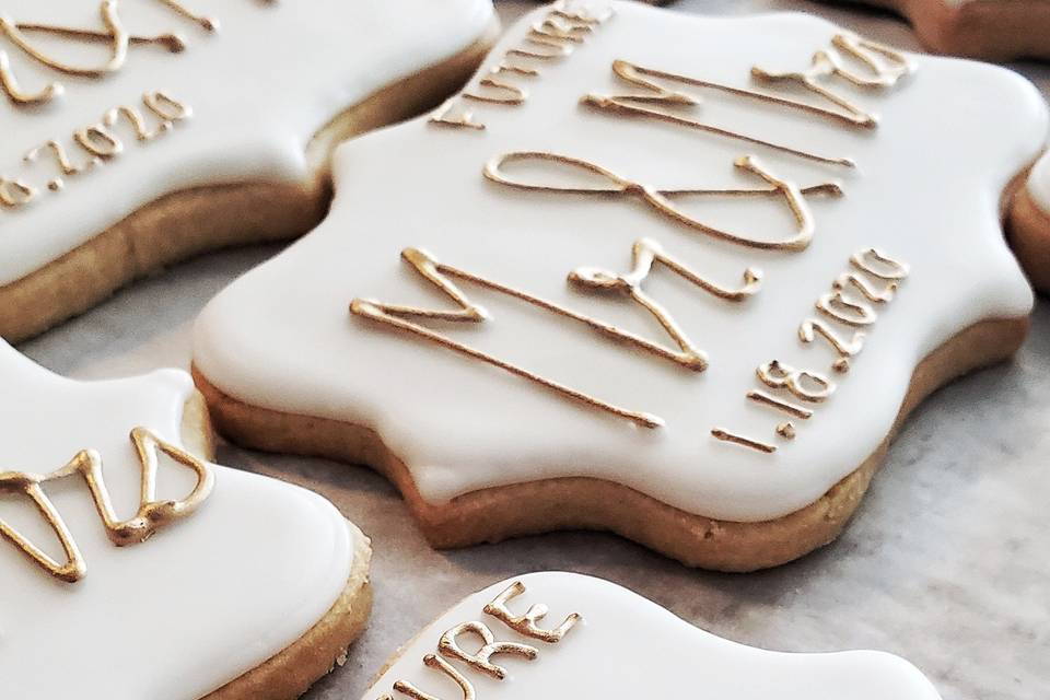 Mr & Mrs cookies