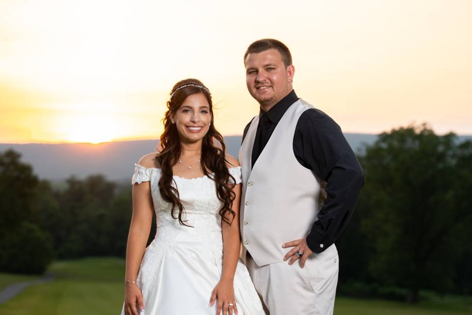 Outdoor wedding ceremony