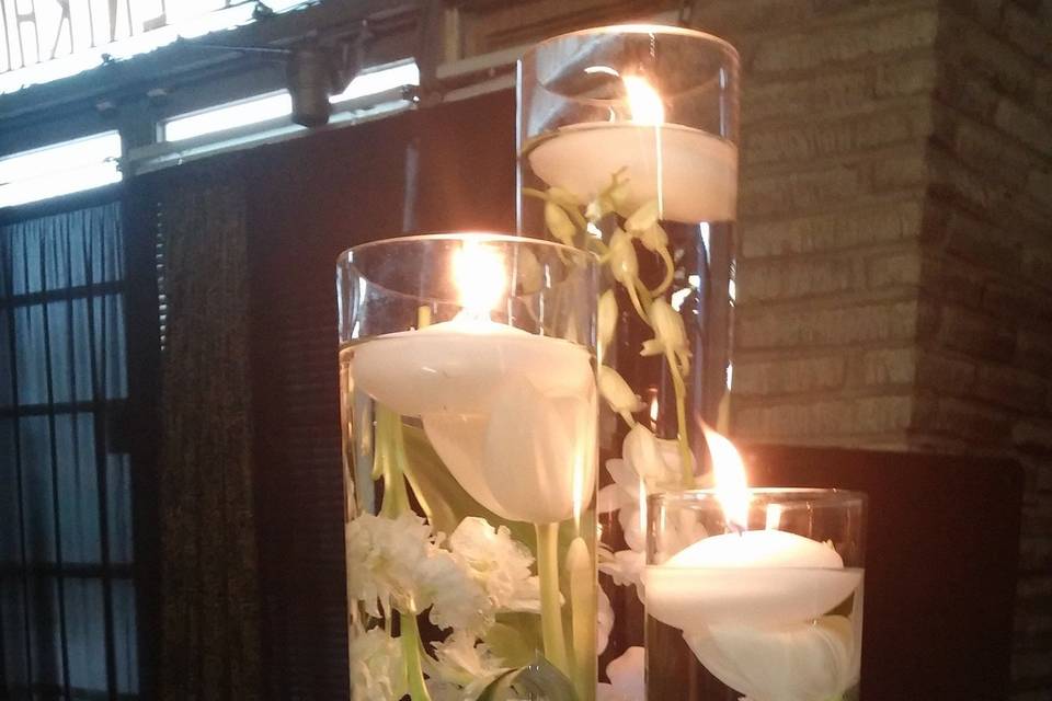 Decorated table centerpiece