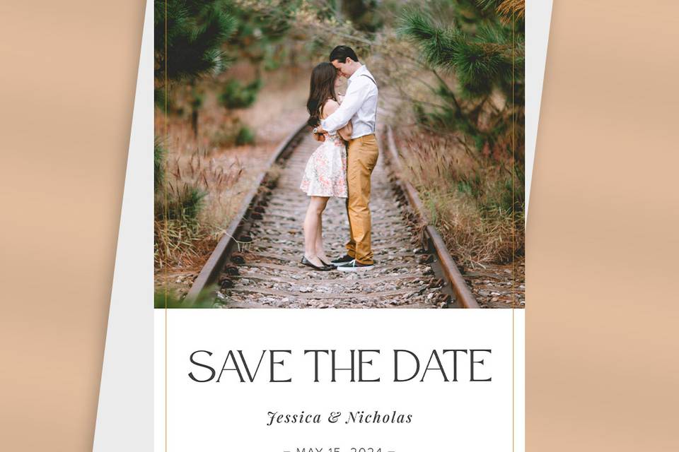 Vertical Photo Save the Date