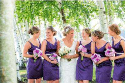 The Bride With Her Bridesmaids