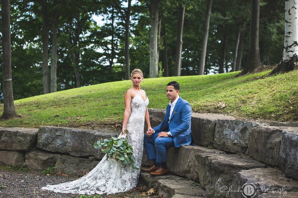 Couple's Portrait On Stairs