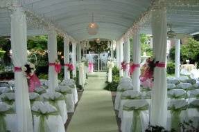 Wedding ceremony area set-up