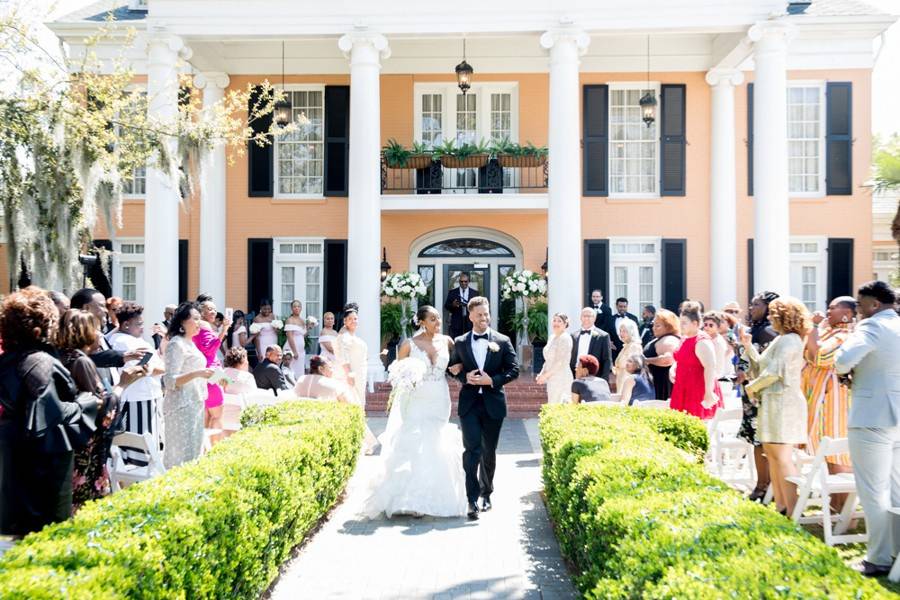 Sunny afternoon outdoor ceremony