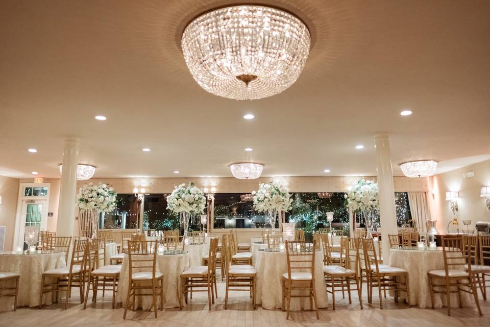 Grand ballroom with understated decor