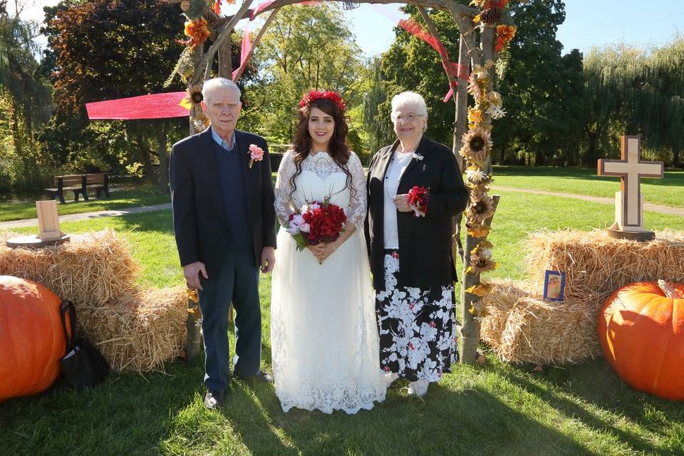 The bridal party