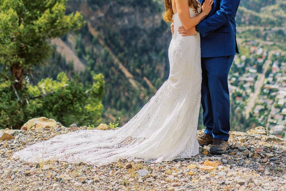 Couple in mountains