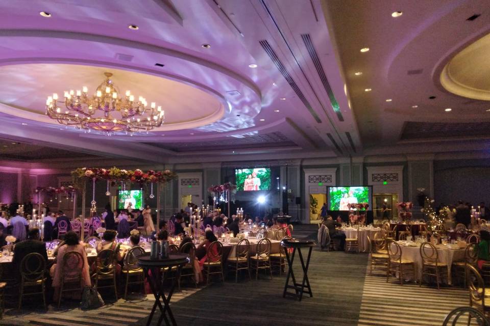 Wedding Reception Video Wall