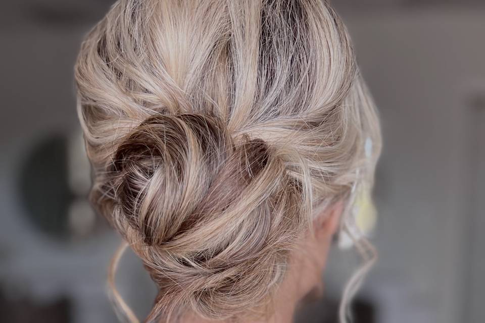 Messy modern bun