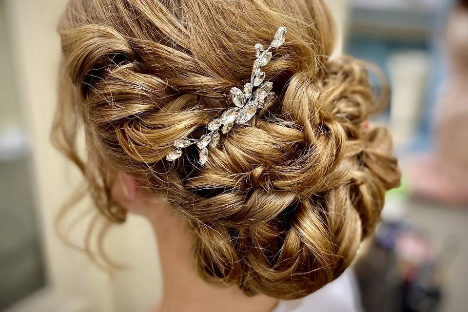 Romantic updo