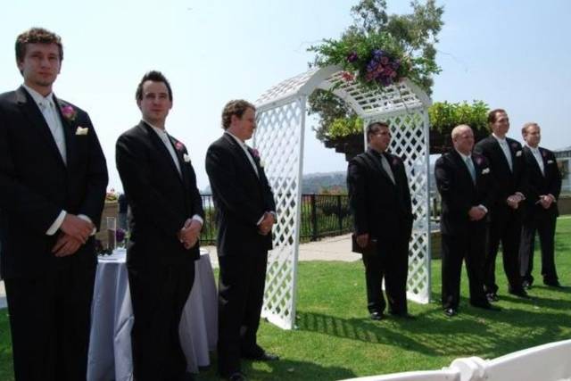 Groom waiting for his bride