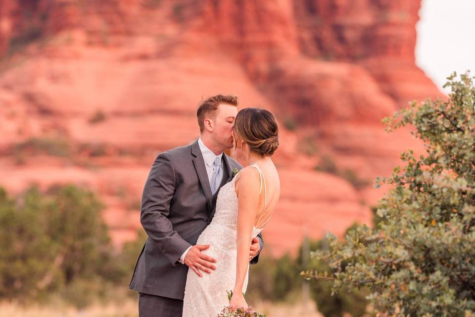 Wedding portrait in Sedona