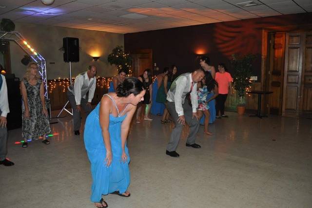 Guests dancing