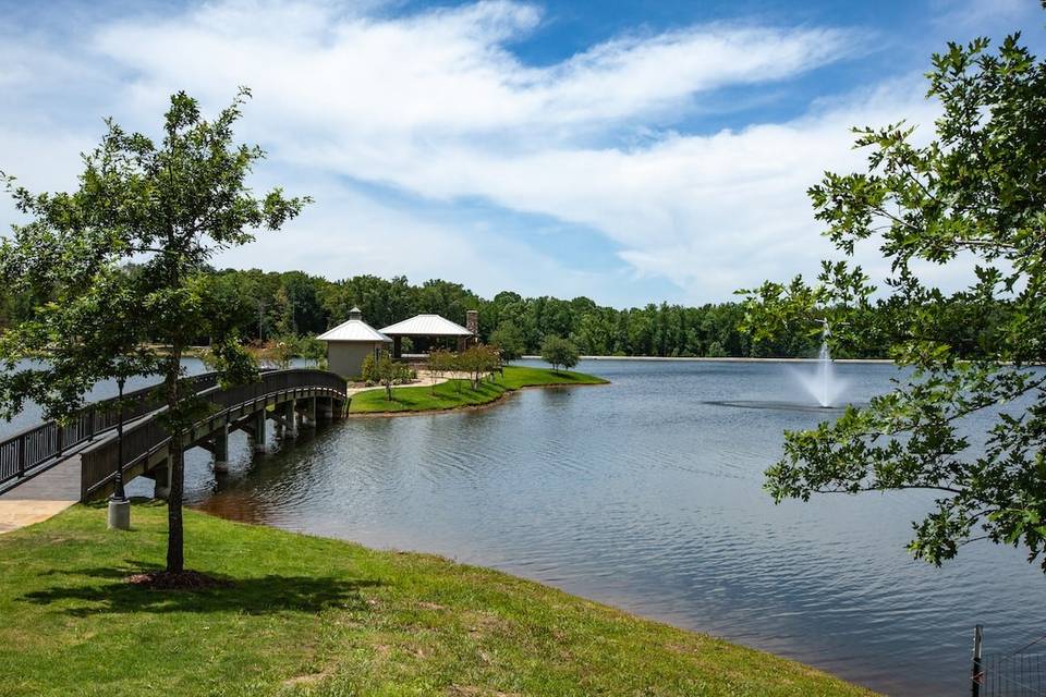 Private lake with Pavilion