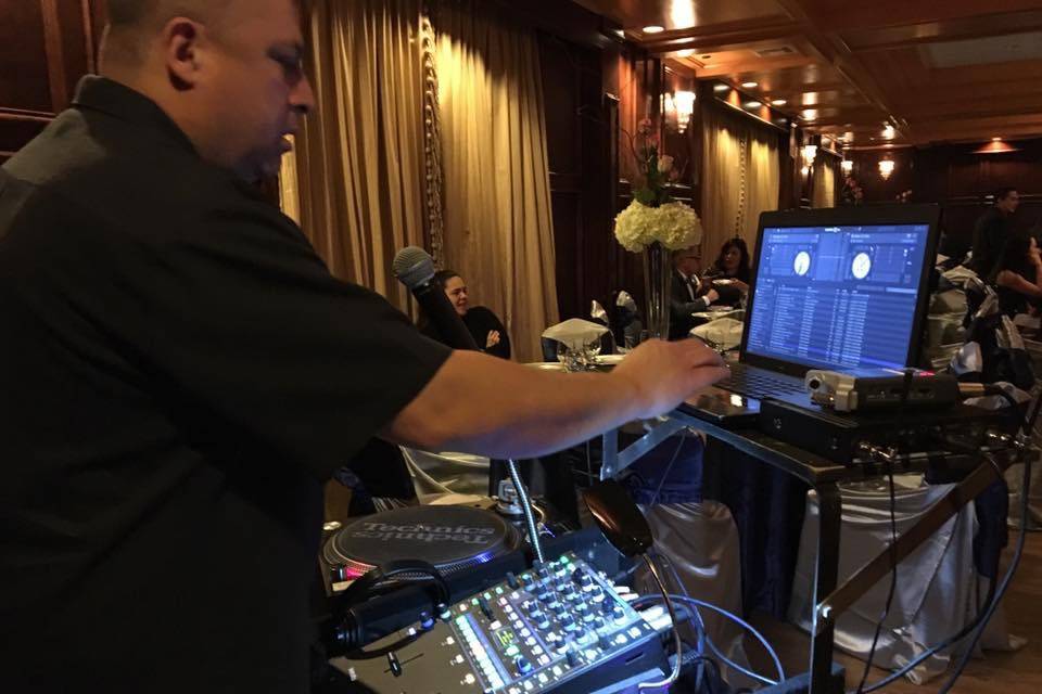 DJ at work