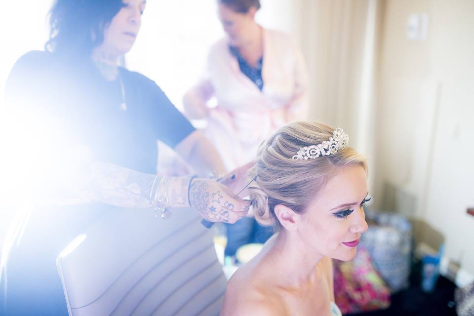 Styling the bride