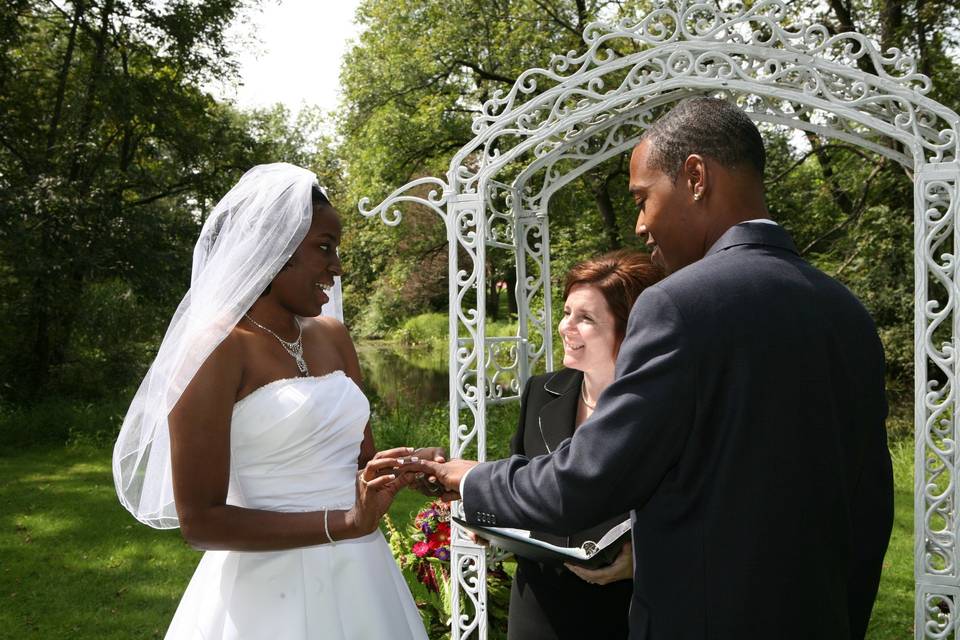 Putting on the rings