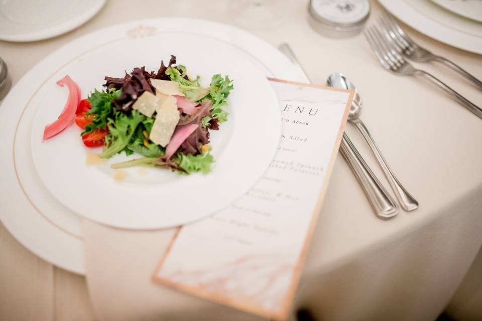 Salad place setting