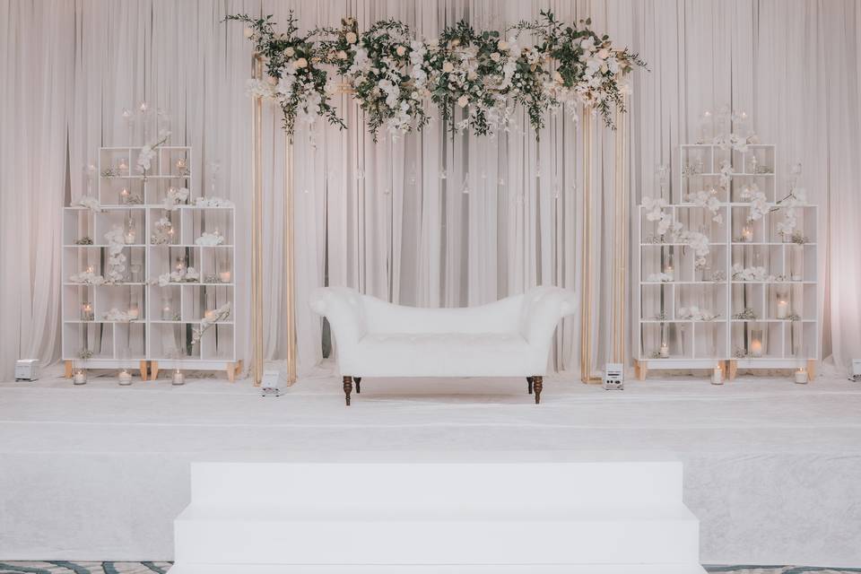 Beautiful reception stage