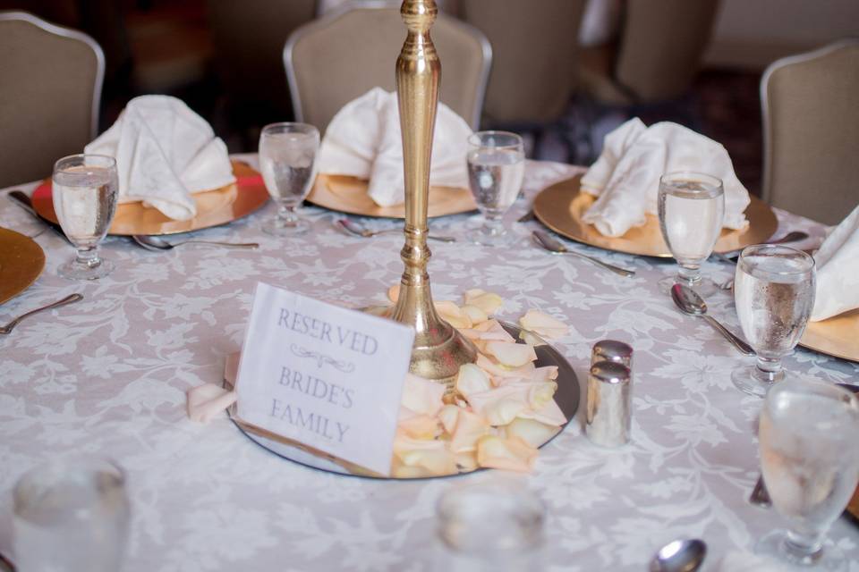 Candelabra centerpiece