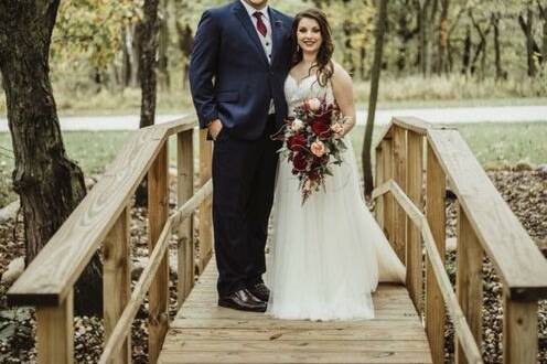 Bridge bride & groom